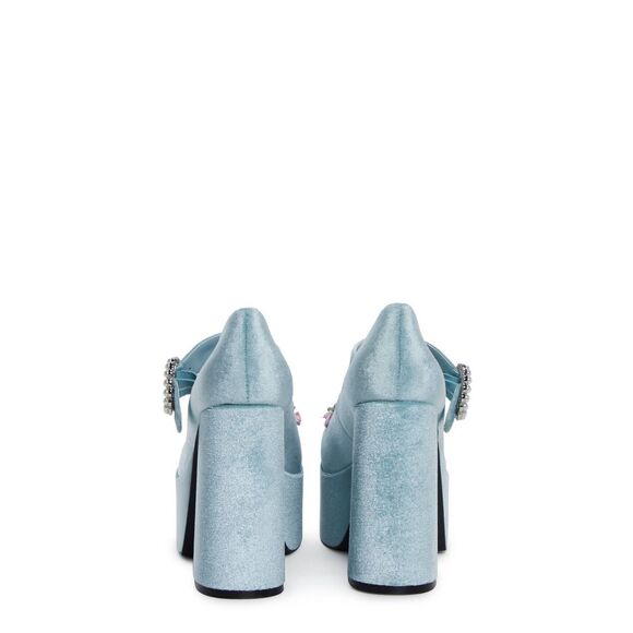 Sugar Thrillz So This Is Love Velvet Platform Heels - Picture 4 of 4